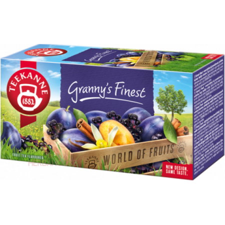 Ceaiuri - Teekanne Granny's Finest ceai prune si scortisoara, 20 plicuri