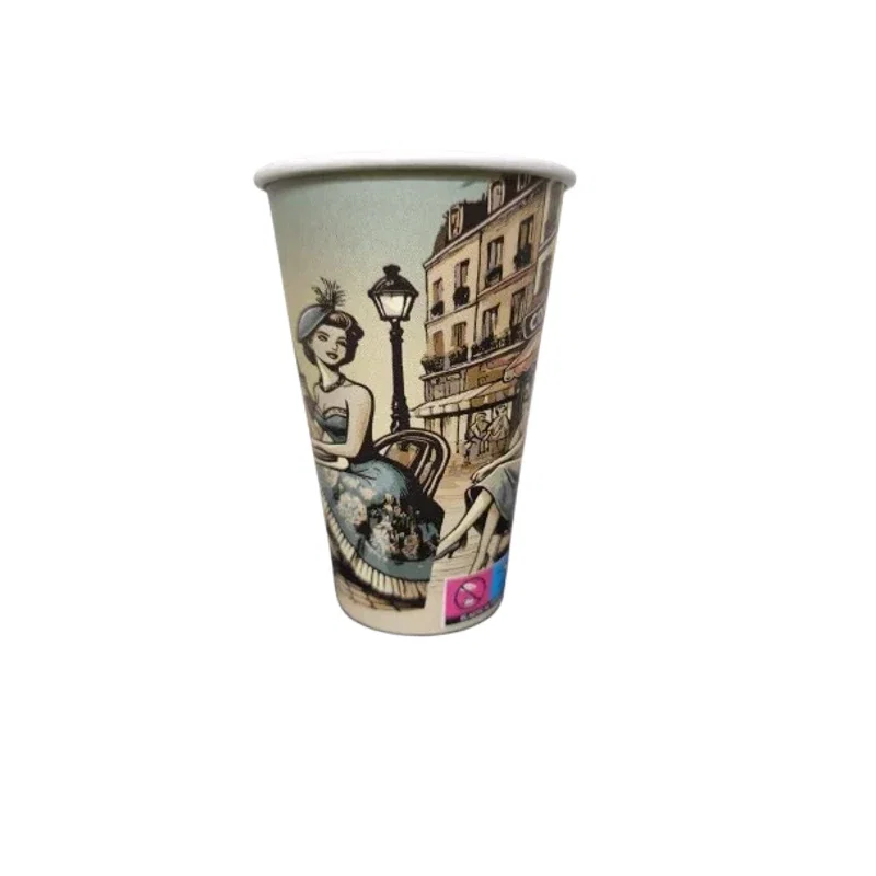Complementare - Vintage Pahare carton mari 12 oz - 300 ml, 50 buc