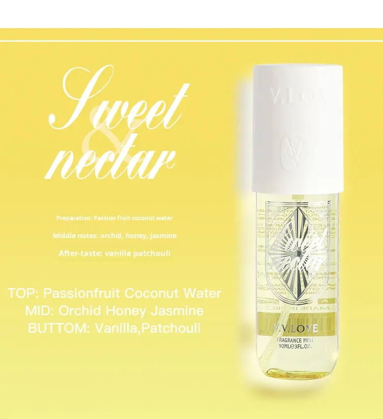 Spray pentru corp, Sweet Nectar, Floral, Persistent, V.V.LOVE, 90ml [3]