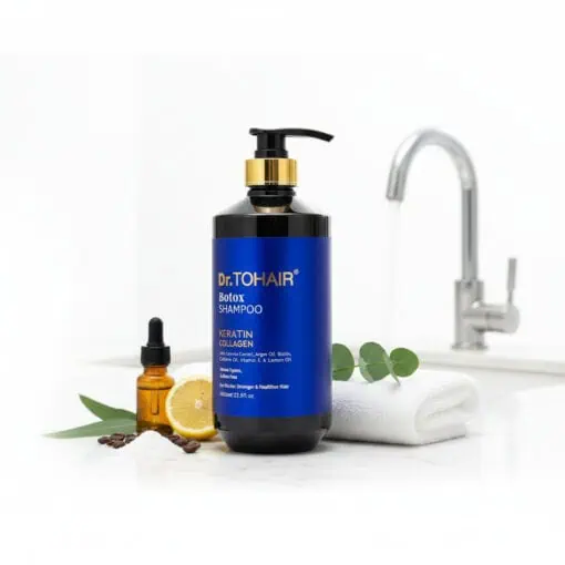 Șampon Profesional pentru Ingroșarea Firului de Păr, cu Keratină si Colagen, Fara Sulfati,  Dr. TOHAIR, 850 ml [3]