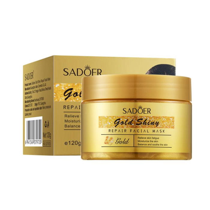 Mască antirid si iluminatoare cu particule de aur, Gold Shiny, Sadoer 120 g [2]