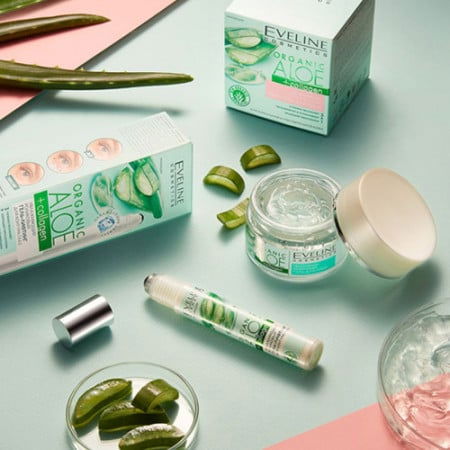 Gel hidratant pentru zona ochilor, tip Roll-On, cu Aloe Vera si Colagen,  Eveline Cosmetics, 15ml [5]