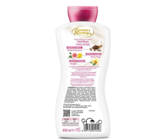 Gel de dus cu Vanilie, Spuma di Sciampagna, 650ml [2]