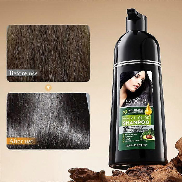 Sampon Nuantator, cu extract de avocado, Negru Natural, 400ml, SADOER [4]