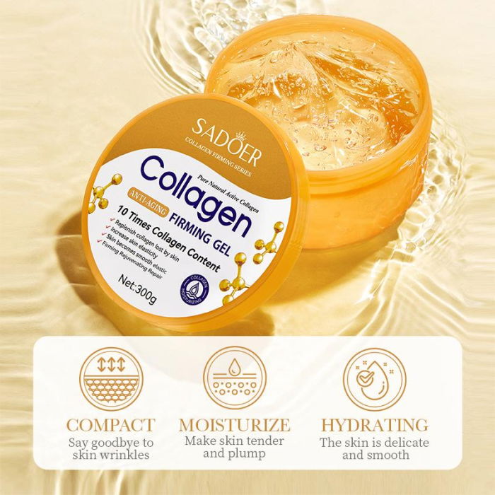 Crema-Gel Antirid cu Colagen, Anti-Aging Firming Collagen Gel, Sadoer, 300g [5]