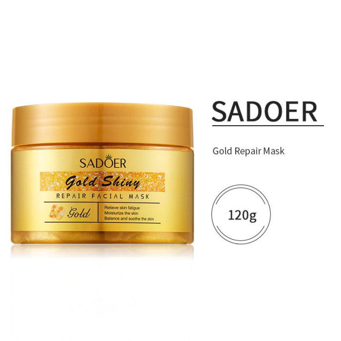 Mască antirid si iluminatoare cu particule de aur, Gold Shiny, Sadoer 120 g [10]