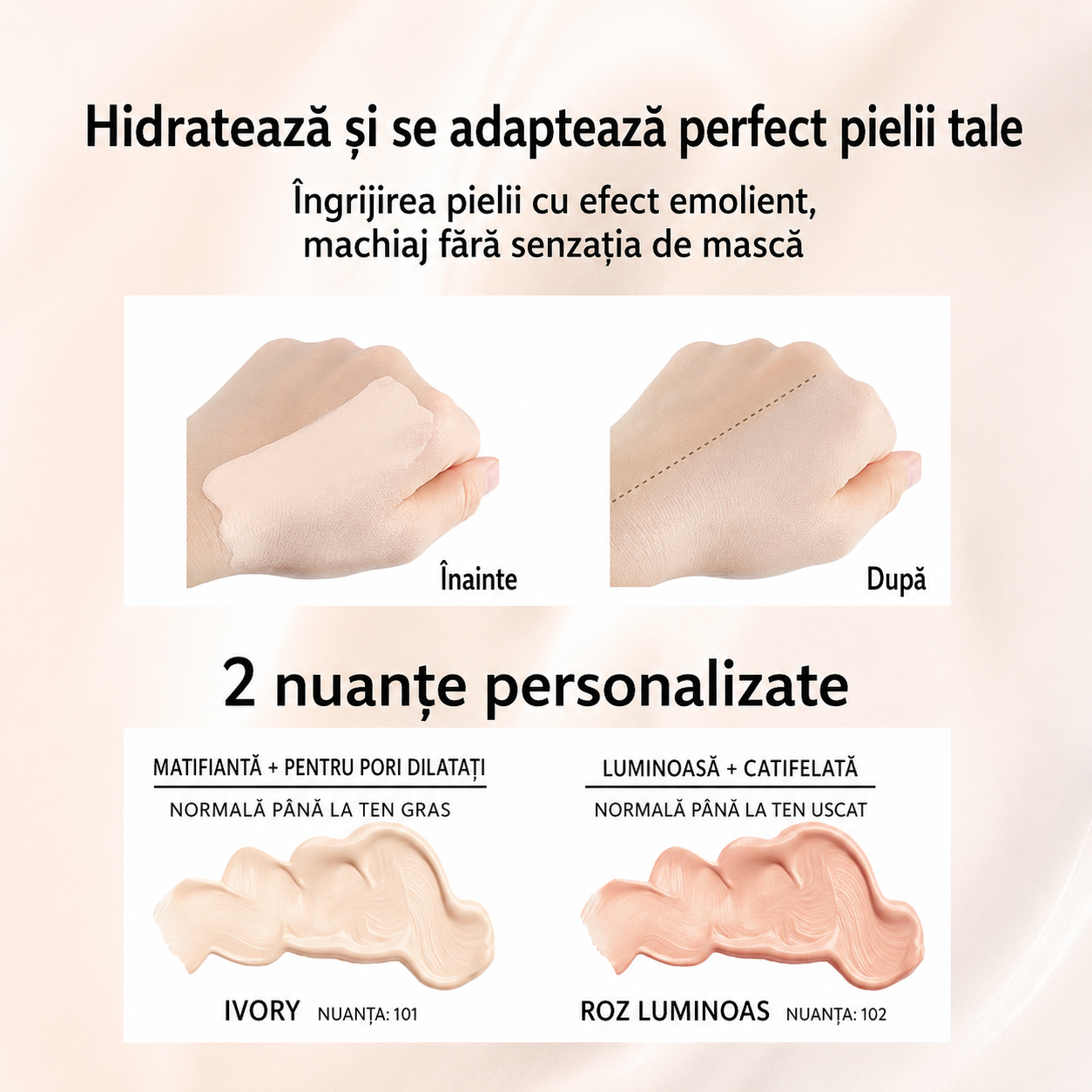 Fond de ten Skin Milk Lavender, pentru ten normal sau uscat, 02 Natural, TLM, 90g [2]