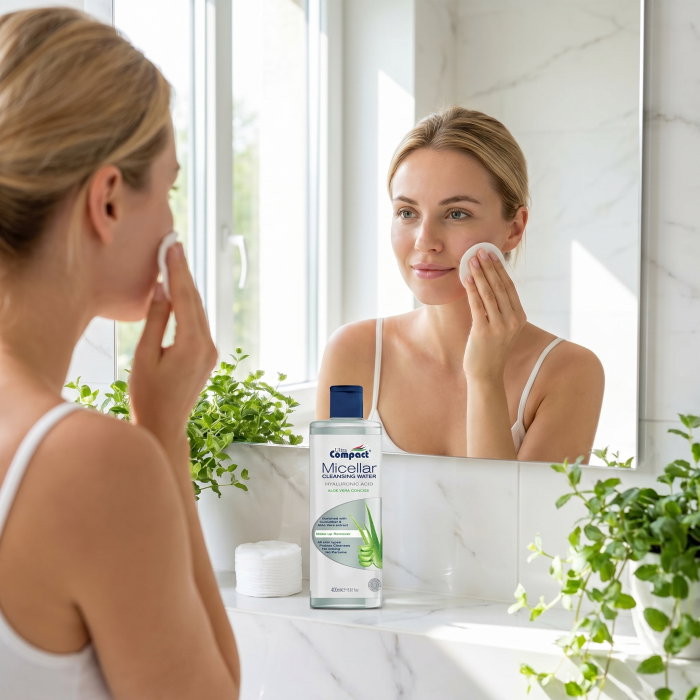 Apa Micelara cu Aloe Vera si Acid Hialuronic, Vegan, Ultra Compact, 400ml [4]