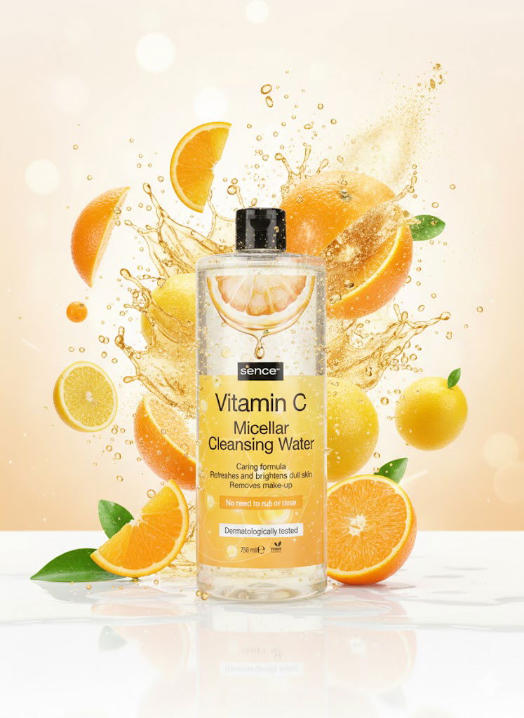 Apa Micelara cu Vitamina C, Iluminare si Hidratare, Sence, 750ml [2]