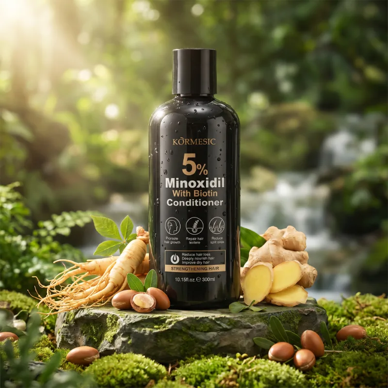 Balsam cu 5% Minoxidil și Biotină, pentru Creșterea Părului și Hidratare Intensă, Kormesic ,300ml [2]