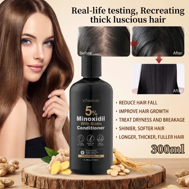 Balsam cu 5% Minoxidil și Biotină, pentru Creșterea Părului și Hidratare Intensă, Kormesic ,300ml [4]