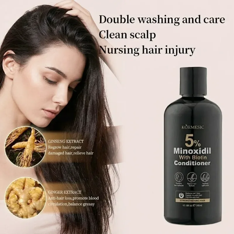 Balsam cu 5% Minoxidil și Biotină, pentru Creșterea Părului și Hidratare Intensă, Kormesic ,300ml [8]