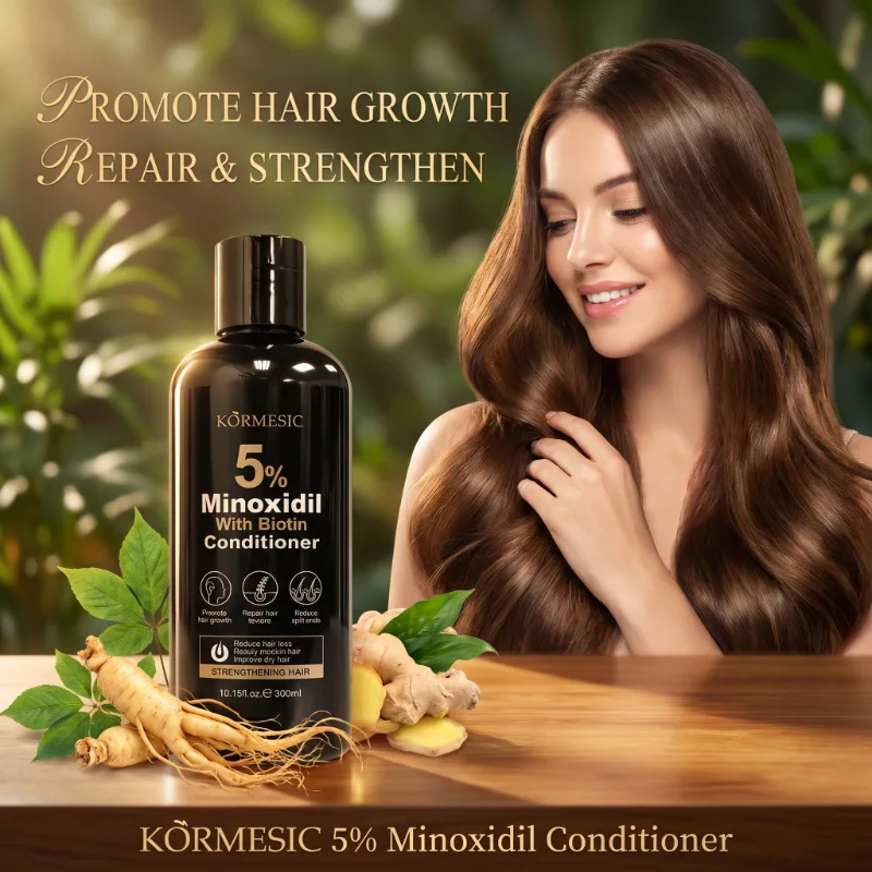 Balsam cu 5% Minoxidil și Biotină, pentru Creșterea Părului și Hidratare Intensă, Kormesic ,300ml [5]