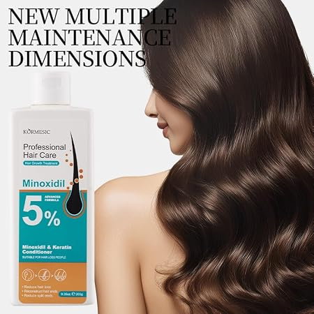 Balsam cu Minoxidil si Keratina, pentru Creșterea Părului și Regenerare Intensă, Kormesic, 265g [5]