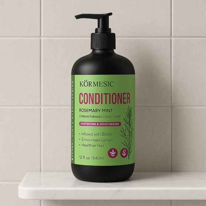 Balsam Fortifiant cu Rozmarin, Menta si Biotina, Reparare si Regenerare, Kormesic, 450ml [2]