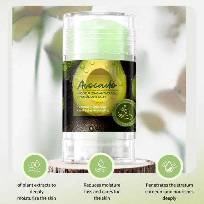 Balsam Stick Hidrantant cu Avocado,  Anti-Crack, O'Cheal, 40g [8]