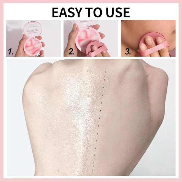 Baza de machiaj matifianta cu buretel inclus, Machiaj Rezistent si Fără Porii Vizibili, Blurring Balm Matte Primer, Handaiyan [5]