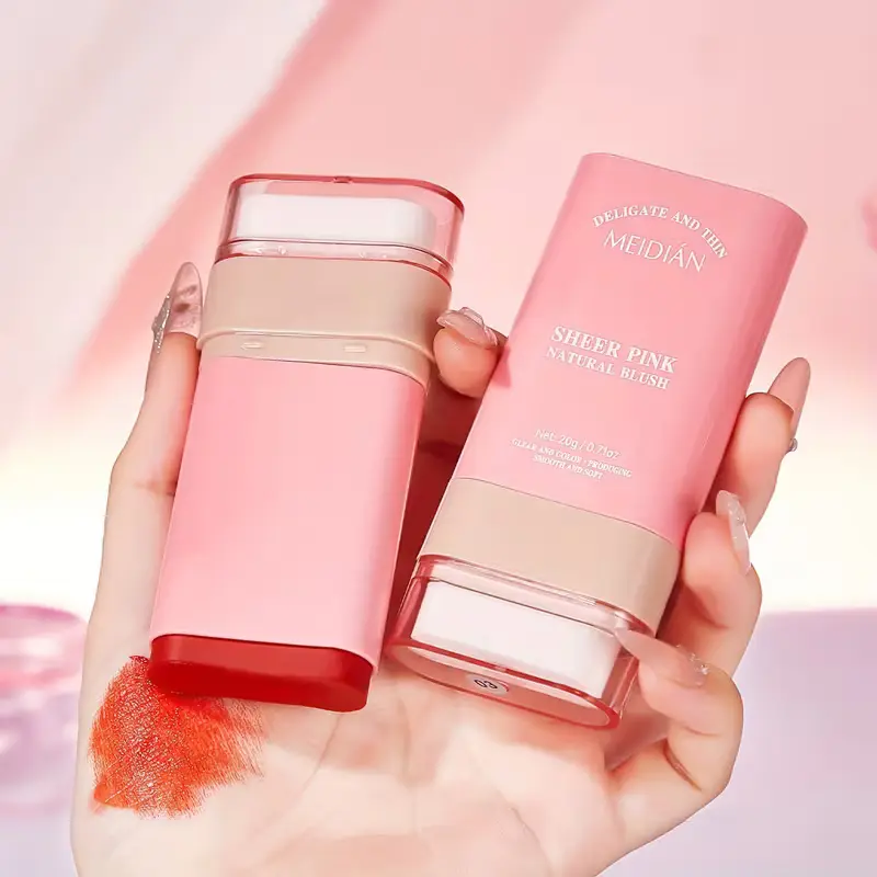 Blush Stick Cremos cu Burete Inclus, Sheer Pink, Meidian, 03 Natural Blush [2]