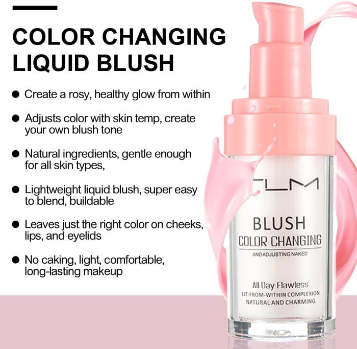 Blush TLM Color Changing, Fard de Obraz Lichid, 30 ml [7]