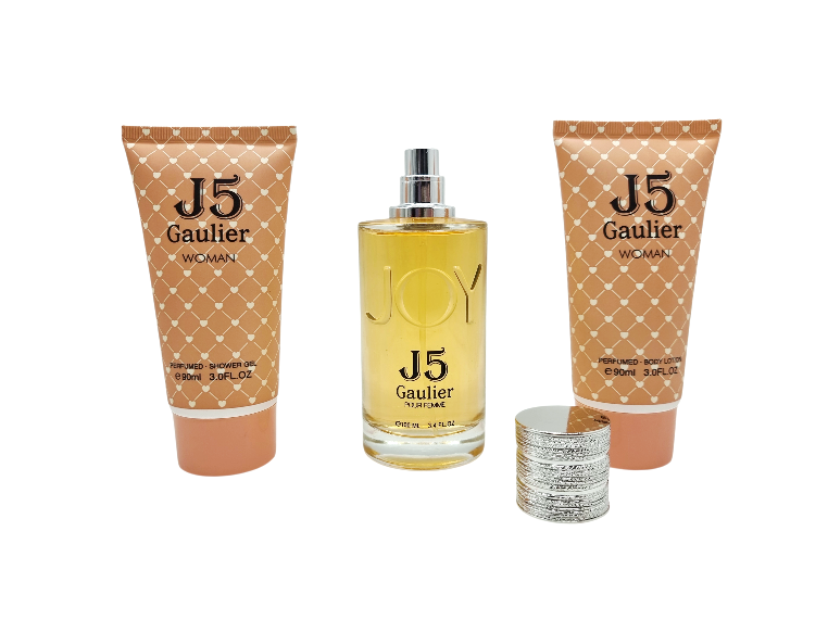 Set Cadou pentru femei, 3 piese cu Parfum, body lotion si shower gel, J5 Gaulier [4]
