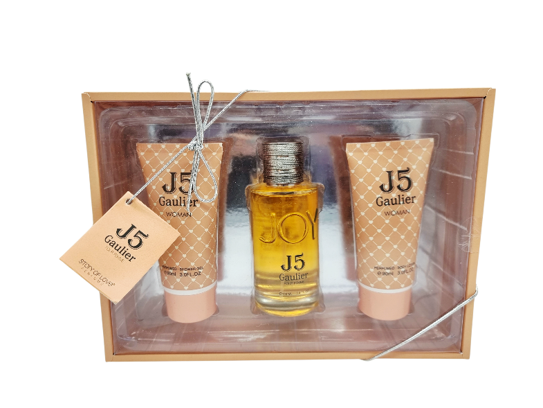 Set Cadou pentru femei, 3 piese cu Parfum, body lotion si shower gel, J5 Gaulier [2]