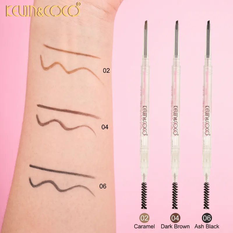 Creion pentru Sprancene cu Perie, Precizie si Rezistenta, Kevin&Coco, 2in1 [9]