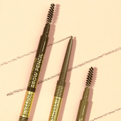 Creion pentru sprancene cu perie, Micro Precise Brow Pencil, Eveline Cosmetics, 03 Dark Brown [3]