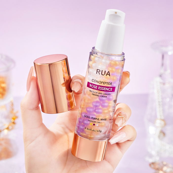 Crema antirid cu extract de trandafir, Peptide si Caviar, Rose Essence Firming Cream, 60 g [8]