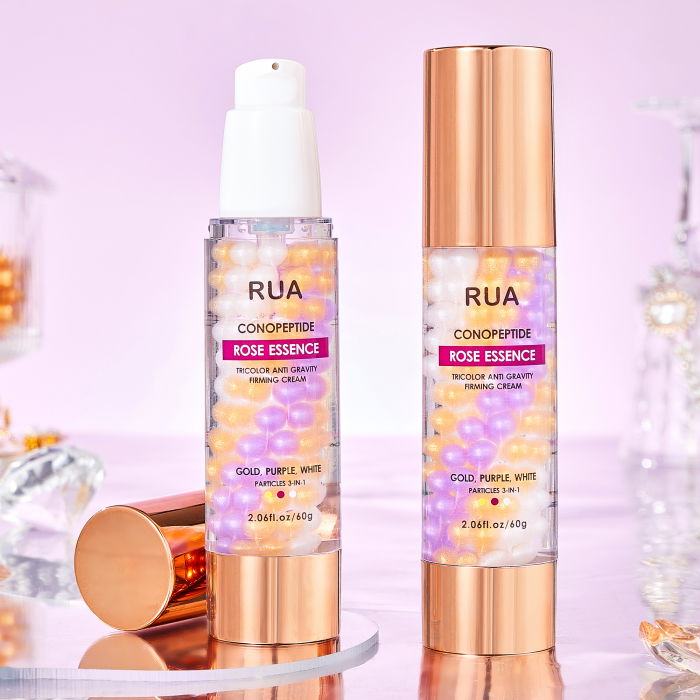 Crema antirid cu extract de trandafir, Peptide si Caviar, Rose Essence Firming Cream, 60 g [9]