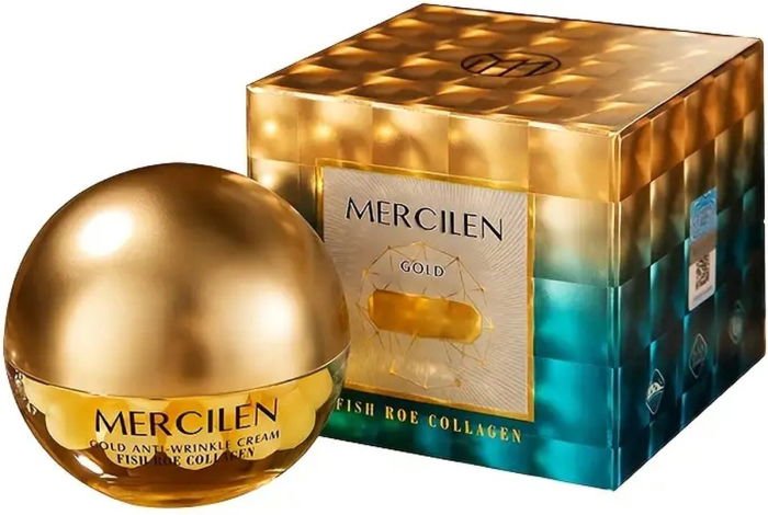 Cremă antirid cu aur, colagen și caviar, Mercilen, 70 g [3]