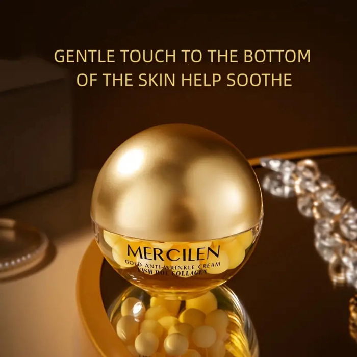 Cremă antirid cu aur, colagen și caviar, Mercilen, 70 g [6]