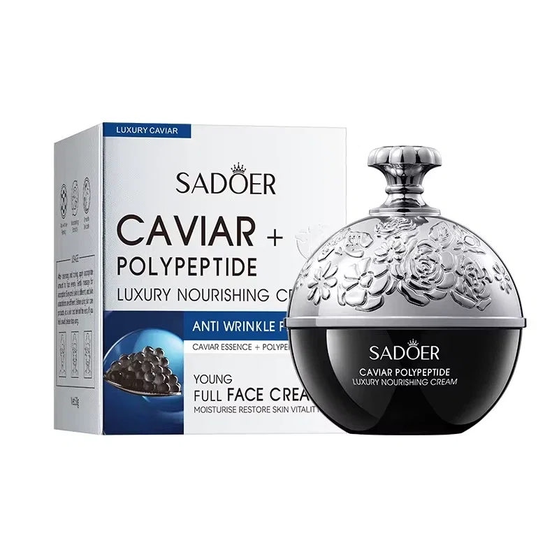 Cremă Antirid cu Caviar si Polipeptide, Pentru Fermitate si Hidratare, Sadoer, 30 g [3]
