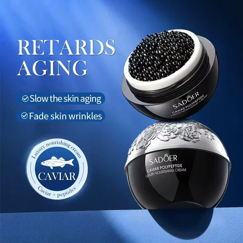 Cremă Antirid cu Caviar si Polipeptide, Pentru Fermitate si Hidratare, Sadoer, 30 g [2]