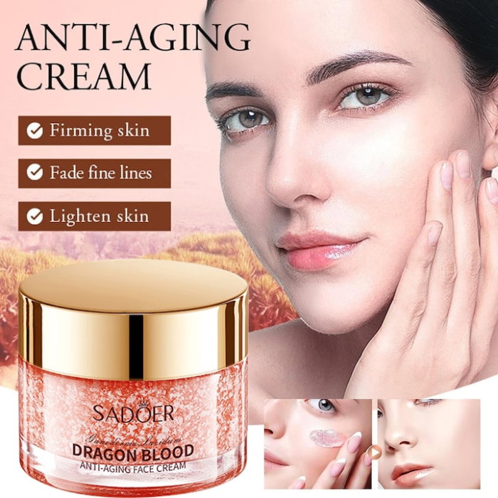 Cremă antirid Dragon Blood Sadoer – fermitate, iluminare și hidratare anti-aging, 50g [3]