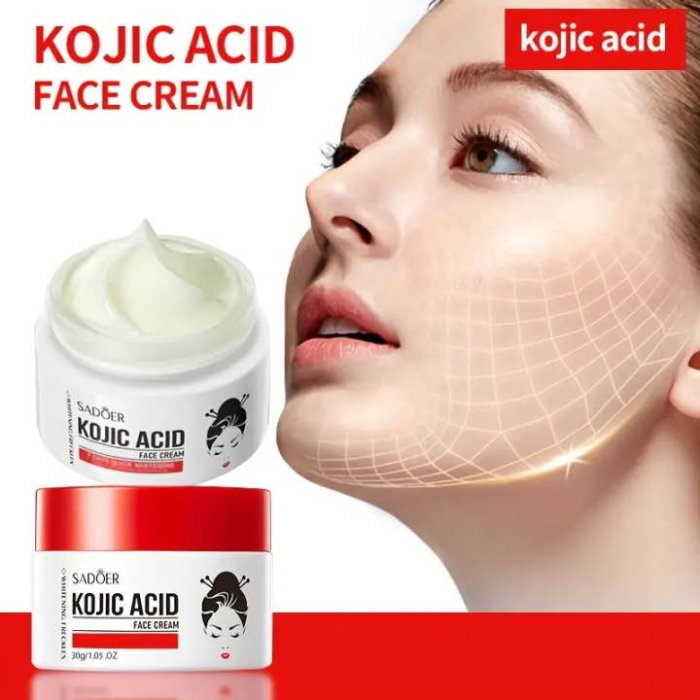 Crema cu Acid Kojic pentru Pete Pigmentare si Post-Acneice, 7 Days Whitening, Sadoer, 30g [3]