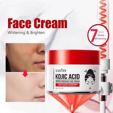 Crema cu Acid Kojic pentru Pete Pigmentare si Post-Acneice, 7 Days Whitening, Sadoer, 30g [2]