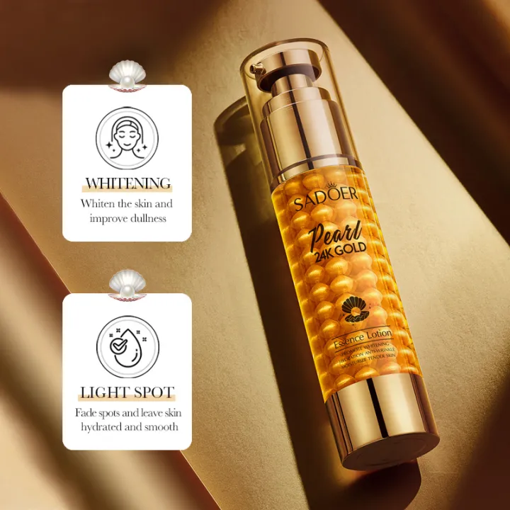 Crema cu Aur 24K si Colagen, Microcapsule, Antirid, Iluminare si Hidratare, Sadoer, 60g [2]