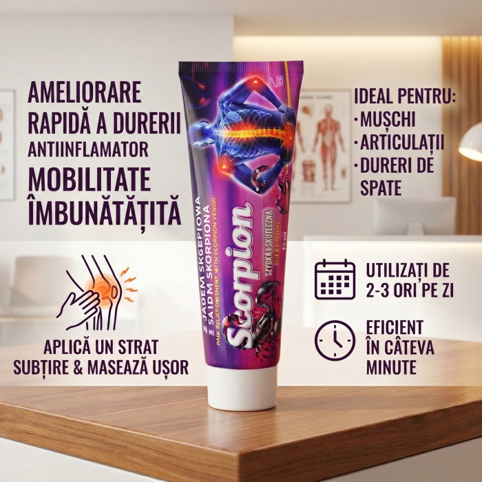 Crema cu Venin de Scorpion pentru Masaj Muscular si Articular, Efect Incalzitor, 125 ml [3]