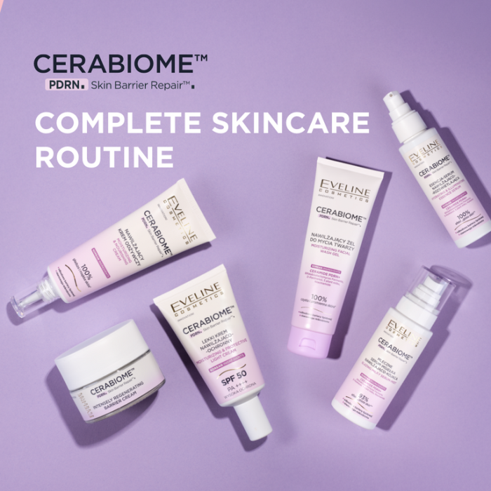 Cremă de față hidratantă cu SPF50, Ceramide PDRN+ , Cerabiome, Eveline, 30ml [6]