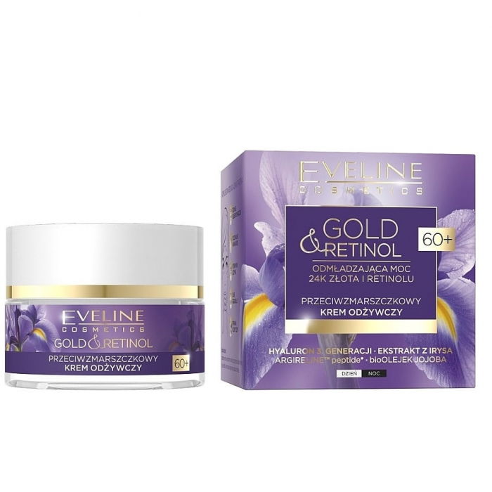 Crema de fata pentru zi si noapte, antiirid si regeneratoare, Gold si Retinol, 60+, 50 ml, Eveline Cosmetics [2]
