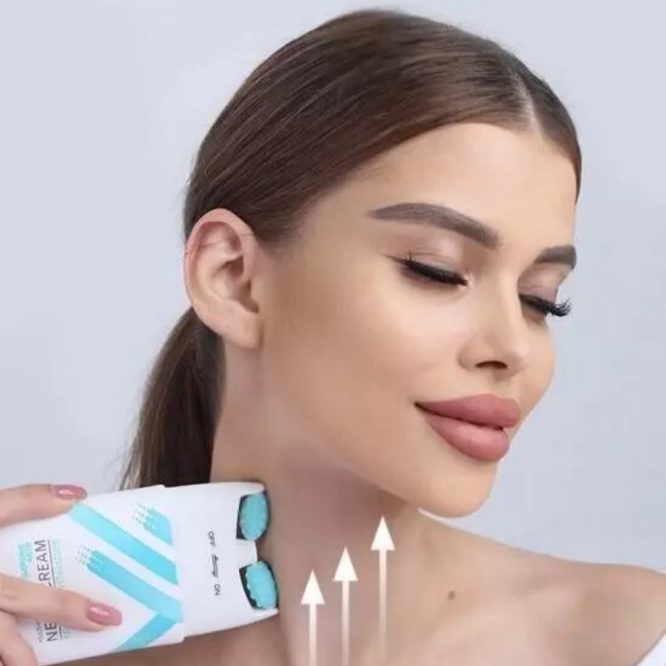 Cremă Dr. Rashel pentru lifting gât și decolteu cu acid hialuronic 5D și aplicator masaj [7]