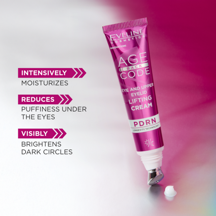 Crema de Ochi Antirid si Anti-Cearcăne, Aplicator inclus, PDRN Collagen+, Eveline, 15ml [5]