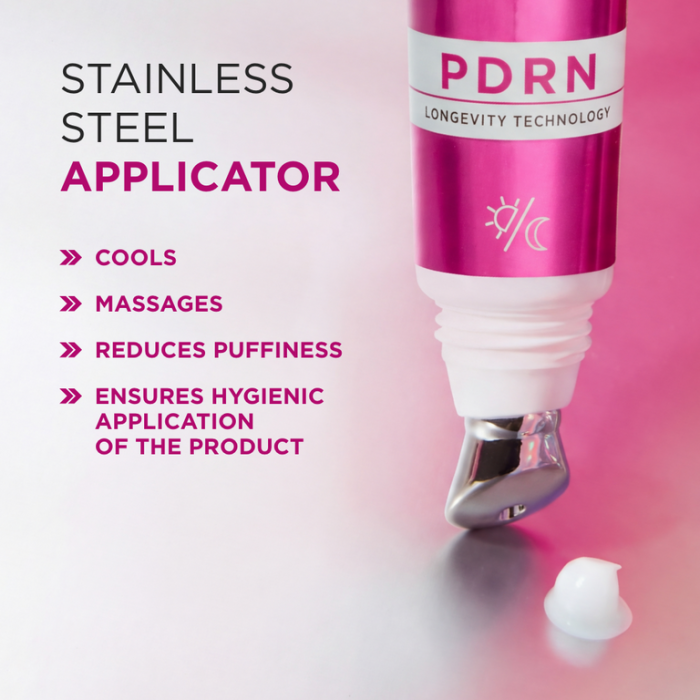 Crema de Ochi Antirid si Anti-Cearcăne, Aplicator inclus, PDRN Collagen+, Eveline, 15ml [4]