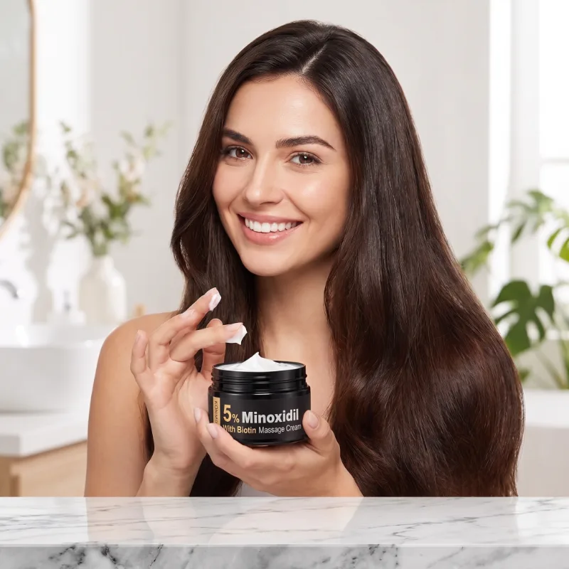 Crema Leave-in pentru Scalp  cu 5% Minoxidil și Biotină, pentru Creșterea Părului, Kormesic, 100 g [8]