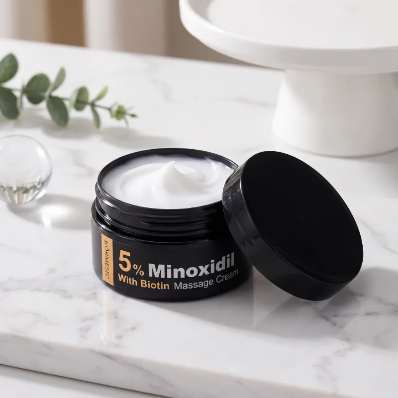 Crema Leave-in pentru Scalp  cu 5% Minoxidil și Biotină, pentru Creșterea Părului, Kormesic, 100 g [7]
