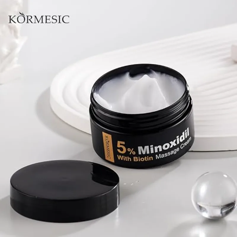 Crema Leave-in pentru Scalp  cu 5% Minoxidil și Biotină, pentru Creșterea Părului, Kormesic, 100 g [2]