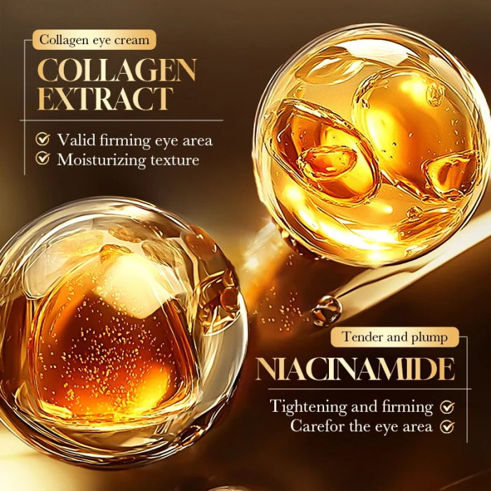Cremă pentru Ochi cu Particule Aur 24K și Colagen, Antirid și Hidratare, 15g, Sadoer [2]