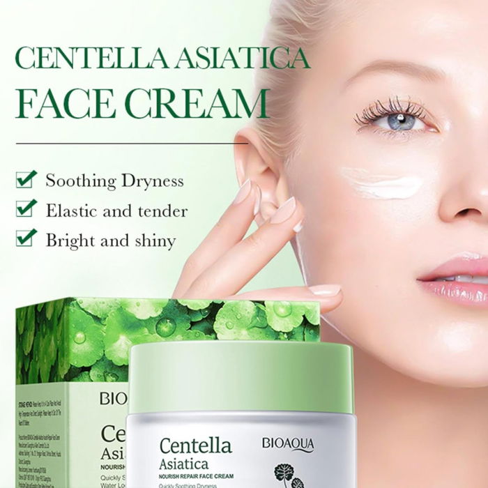 Cremă pentru față cu Centella Asiatica, Hidratare si Reparare, BIOAQUA, 50g [4]