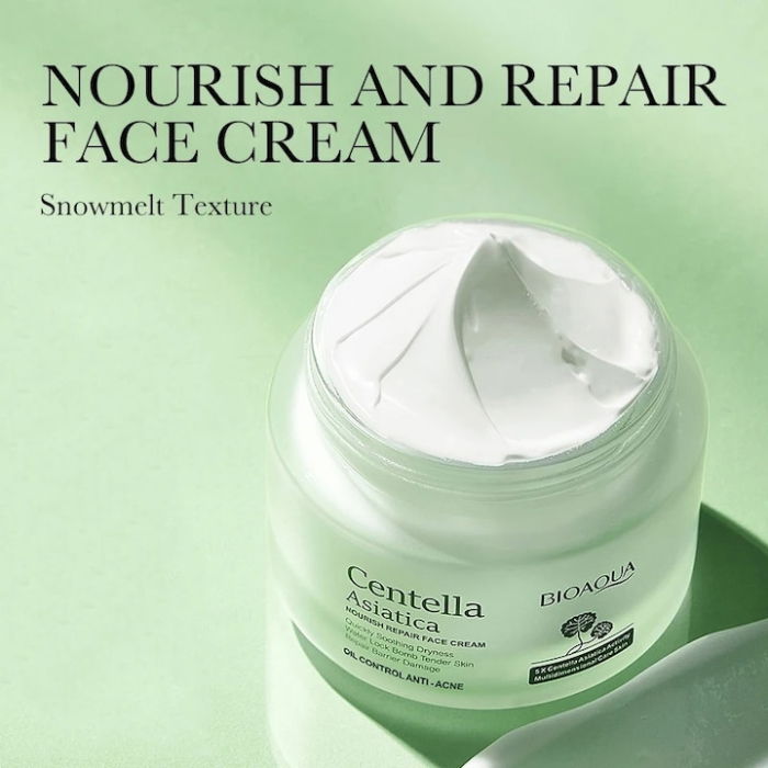 Cremă pentru față cu Centella Asiatica, Hidratare si Reparare, BIOAQUA, 50g [3]