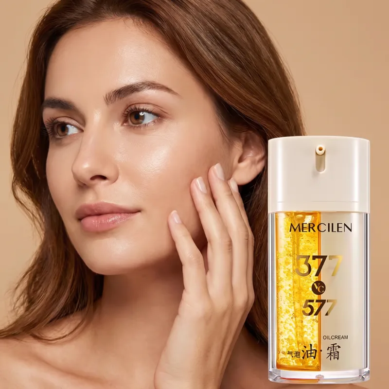 Crema Bifazica Anti-Pete cu Aur 377 577 si Vitamina C Mercilen Ulei si Crema 2 in 1 [6]